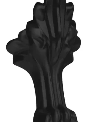 Krytky na nohy k vaně RETRO - sada 4 ks - černé Akční Nabídka