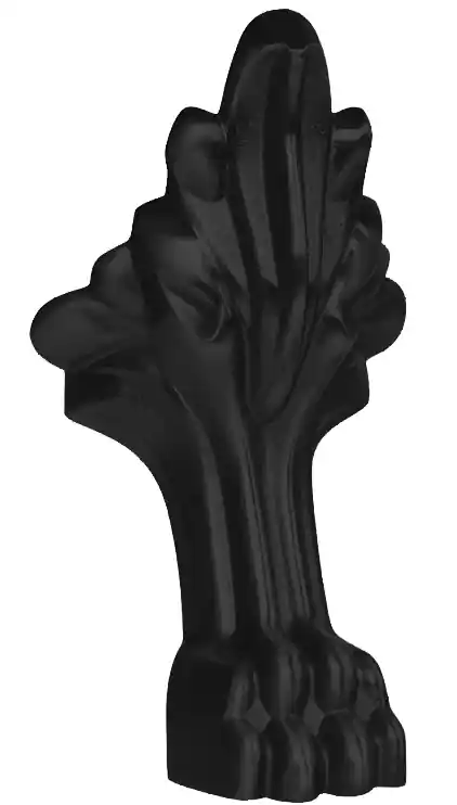 Krytky na nohy k vaně RETRO - sada 4 ks - černé Akční Nabídka