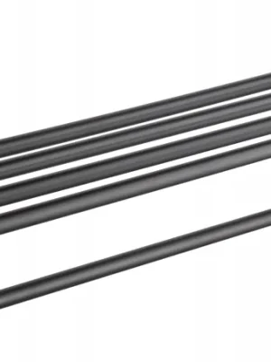 Koupelnový podélný věšák na ručníky s policí MEXEN ESTELA - černý matný, 7011520-70 Originální