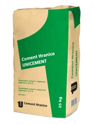 Aktuální Cement portlandský směsný Unicement CEM II/B-LL 32,5 R 25 kg