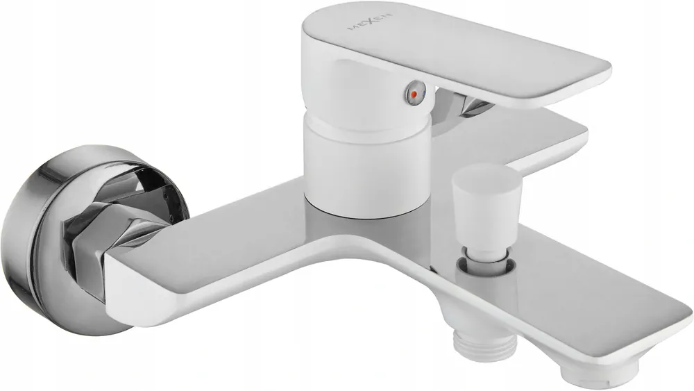 Must-Have Vanová baterie MAXMAX MEXEN ALFA s připojením na sprchu - bílá/chrom, 745730-02