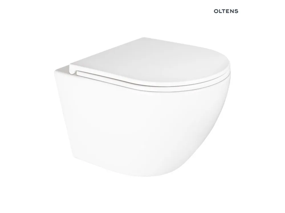 Oltens Hamnes Kort závěsná WC mísa PureRim, bílá 42019000 Víkendová Akce