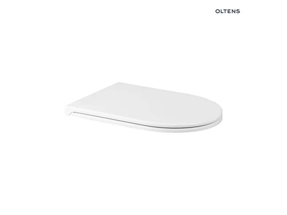 Oltens Hamnes WC prkénko, tvrdé, s pomalým sklápěním, Ovan Slim, bílá 45100000 Super Cena