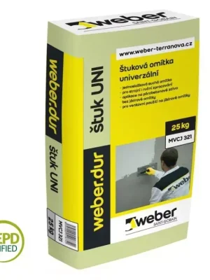 Omítka štuková Weber dur uni 25 kg Super Cena