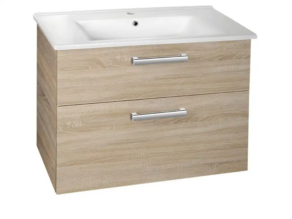 Speciální Cena VEGA umyvadlová skříňka 82x67,6x43,8cm, 2x zásuvka, dub platin