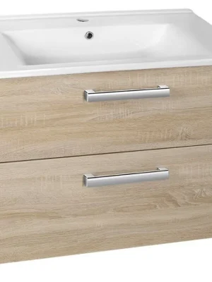 VEGA umyvadlová skříňka 72x57,6x43,8cm, 2x zásuvka, dub platin Koupit Online
