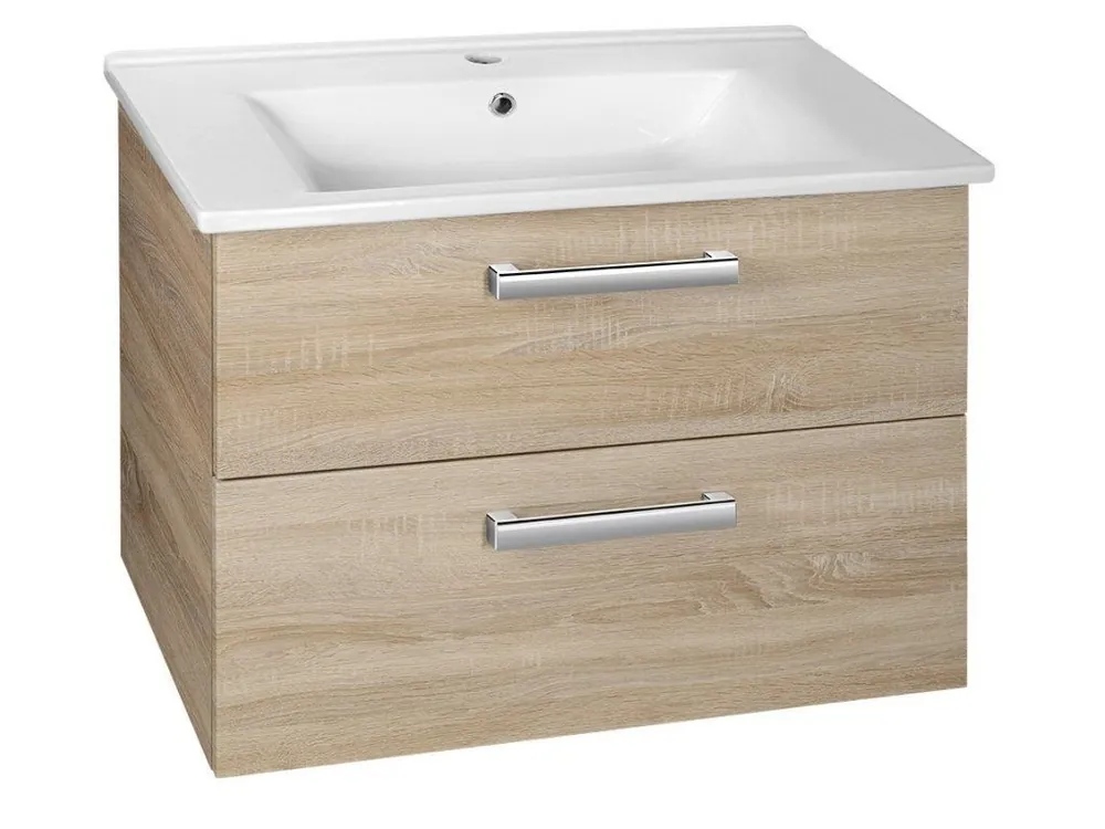 VEGA umyvadlová skříňka 72x57,6x43,8cm, 2x zásuvka, dub platin Koupit Online