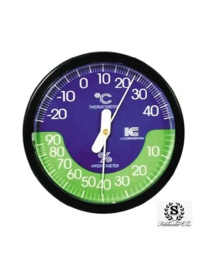 Značkový SCHNEIDER Teploměr + vlkoměr kulatý, pr. 108 mm