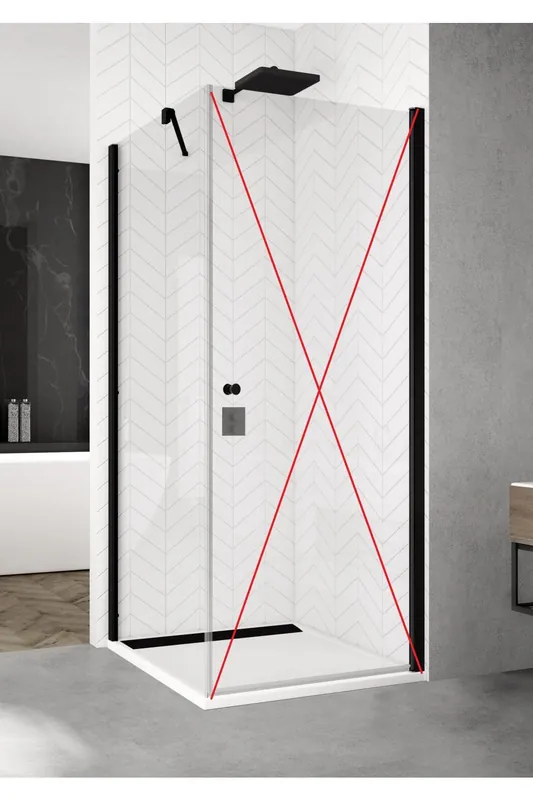 Nakupujte Hned Ronal, SOLINO Black Line boční stěna v 90° SOLT1 š. 70 cm