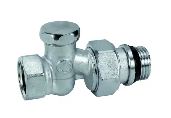 Výprodej Giacomini R17TG Regulační radiátorové šroubení, přímé, chrom, gumové těsnění