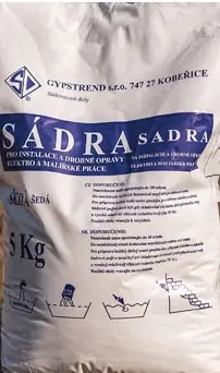 Sádra stavební šedá 5 kg Cenová Bomba
