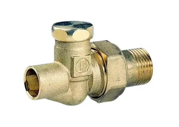 Giacomini R17C Regulační radiátorové šroubení, přímé, mosaz, pro Cu trubky Přímo Od Výrobce