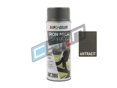 Značkový DUPLI-COLOR IRON MICA kovářská barva ve spreji ANTRACIT 400 ml