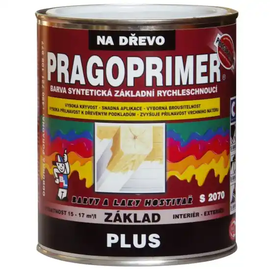 BaL PRAGOPRIMER Plus S2070 zákl.barva rychleschnoucí 0100 bílá 0,6l Vysoce Kvalitní