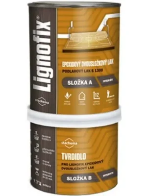 Značkový LIGNOFIX® S1300 Epoxidový dvousložkový lak, sada