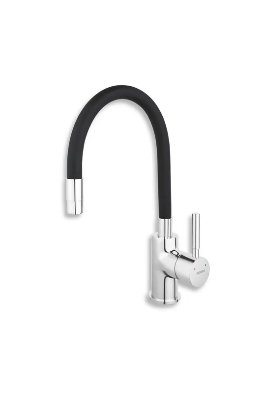 NOVASERVIS dřezová stojánková baterie s elastickým ramenem, černá-chrom, 70710,0C Cenová Bomba