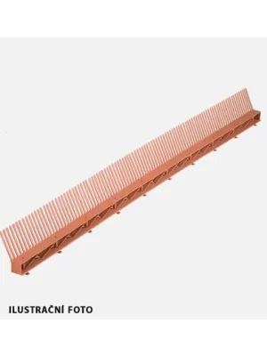 Den Braven - Okapový hřeben s ventilační mřížkou COMB VENTI, 85 mm x 1000 mm, černý Sezónní Sleva