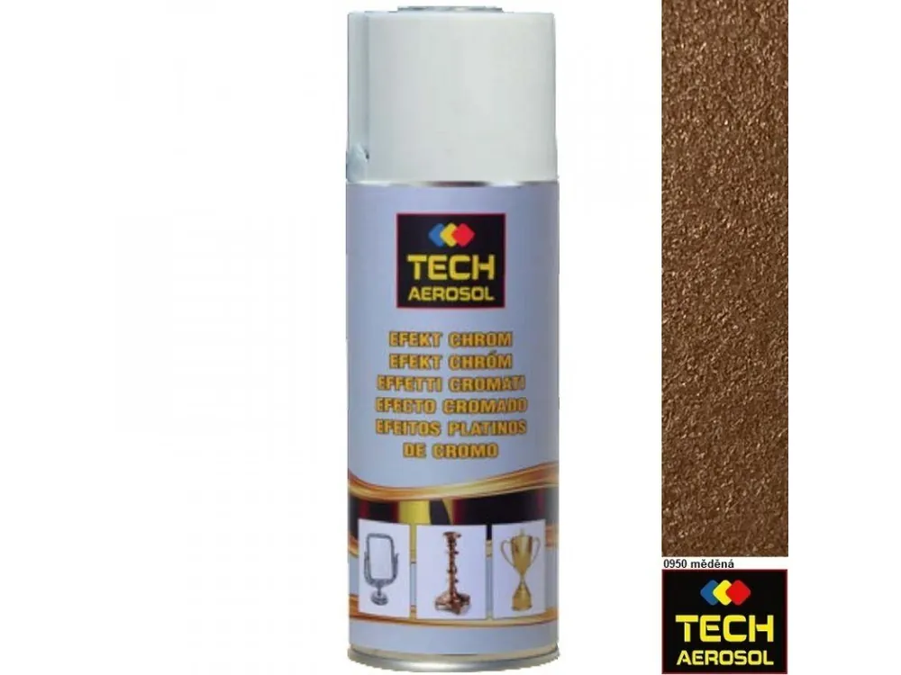 Finální Výprodej TECH AEROSOL® EFEKT CHROM Barva ve spreji, měděná, 400 ml