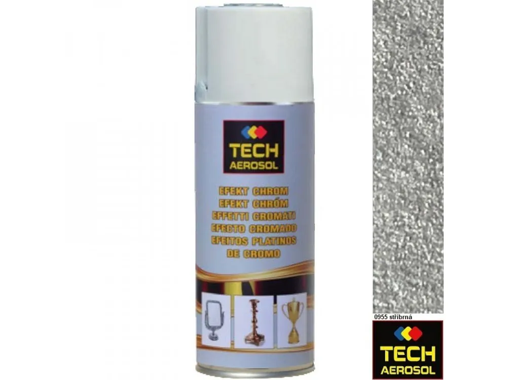 TECH AEROSOL® EFEKT CHROM Barva ve spreji, stříbrná, 400 ml Must-Have
