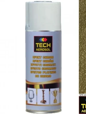 TECH AEROSOL® EFEKT CHROM Barva ve spreji, zlatá moderní, 400 ml Originální