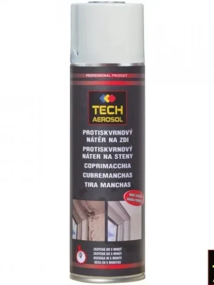 Značkový TECH AEROSOL® Protiskvrnový nátěr na zdi, bílý, sprej 500 ml