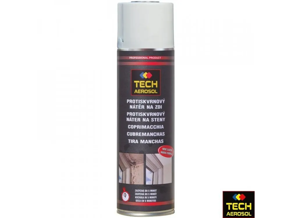 Značkový TECH AEROSOL® Protiskvrnový nátěr na zdi, bílý, sprej 500 ml