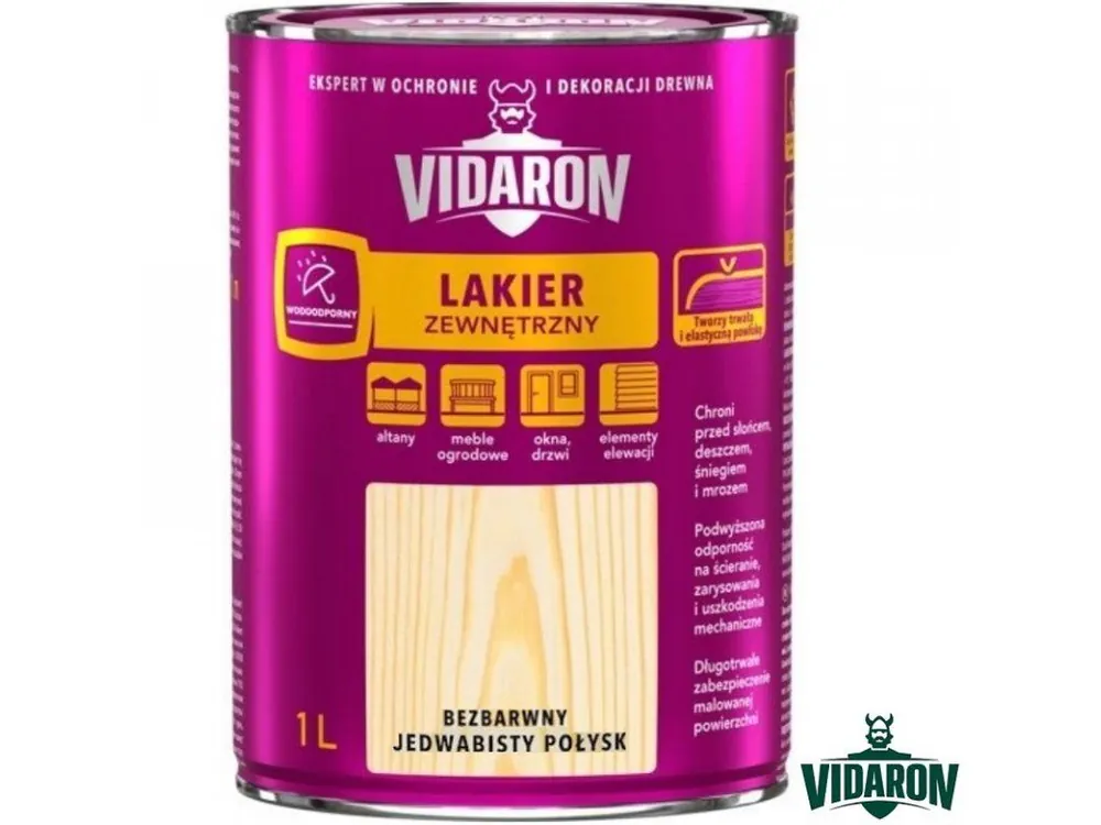 Nakupujte Hned VIDARON® Lak syntetický, venkovní, s UV filtrem, na dřevo