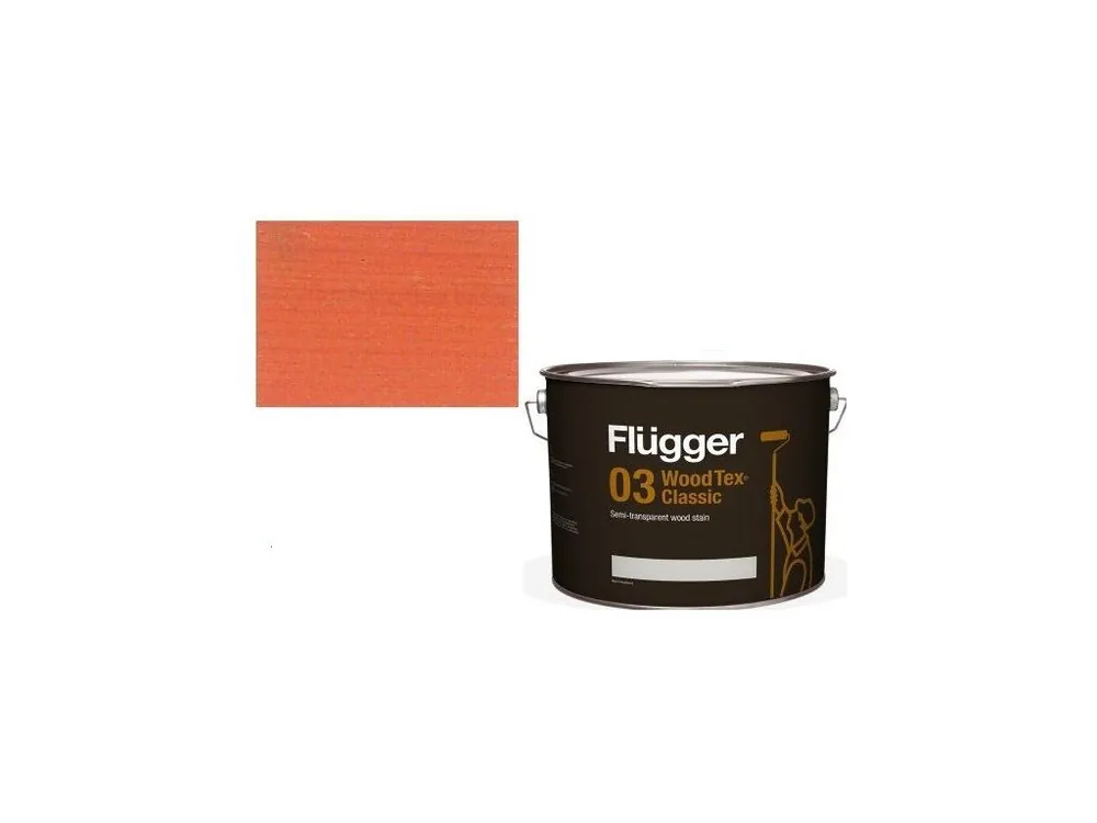 Značkový Flügger Wood Tex - Classic 03 Semi-transparent (dříve 96 Classic) - lazurovací lak- 0,75L -odstín U-449