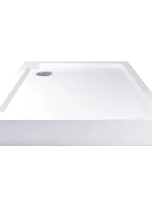 Mereo Čtvercová sprchová vanička, 90x90x14 cm, SMC, bílá, včetně nožiček a sifonu Přímo Od Výrobce