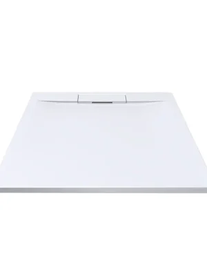 Akce Mereo Čtvercová sprchová vanička s hranatým krytem sif., 90x90x3 cm, vč. sif., bez nožiček, litý mramor