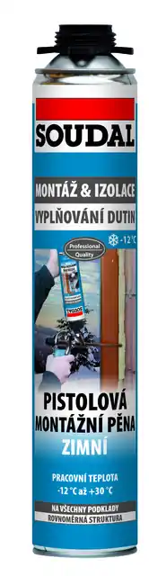 Top Prodej SOUDAL Montážní pěna pistolová zimní 750ml