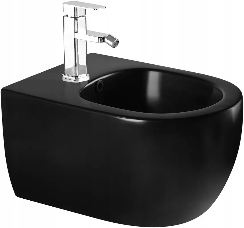 Značkový Závěsný bidet MEXEN CARMEN 49 cm - černý matný, 35884985