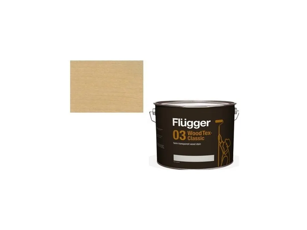 Značkový Flügger Wood Tex - Classic 03 Semi-transparent (dříve 96 Classic) - lazurovací lak- 10L -odstín U-602 <span class="product-appendix"> + dárek k objednávce nad 1000Kč</span>