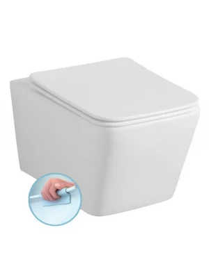 Sleva PORTO závěsná WC mísa, Rimless, 36x52 cm, bílá, PZ102WR