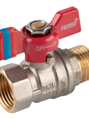 Kulový kohout voda motýl ZD/ZV DN 15 - 1/2" Nejprodávanější