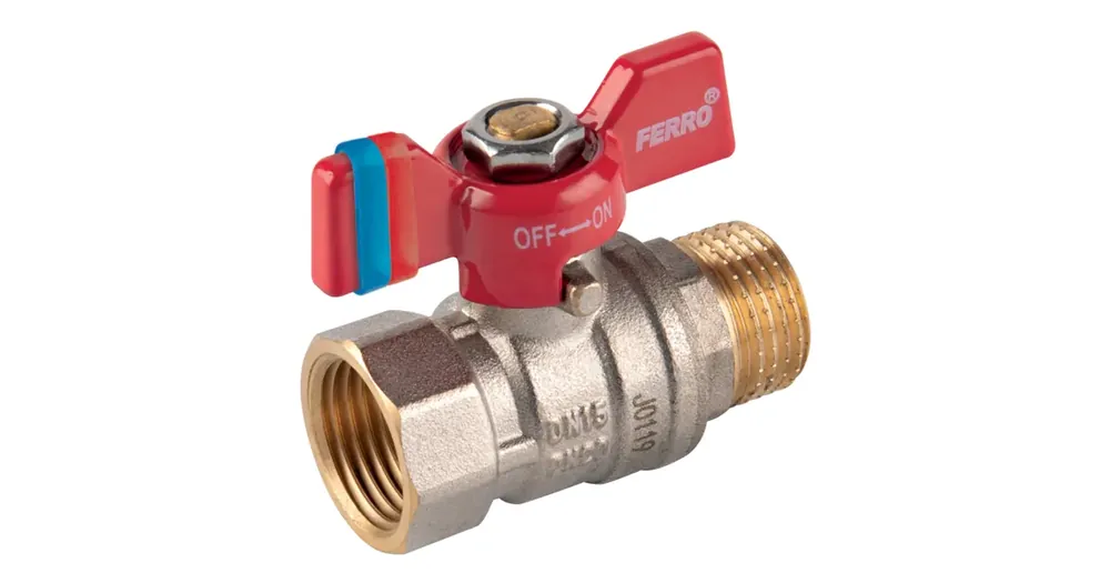 Kulový kohout voda motýl ZD/ZV DN 15 - 1/2" Nejprodávanější