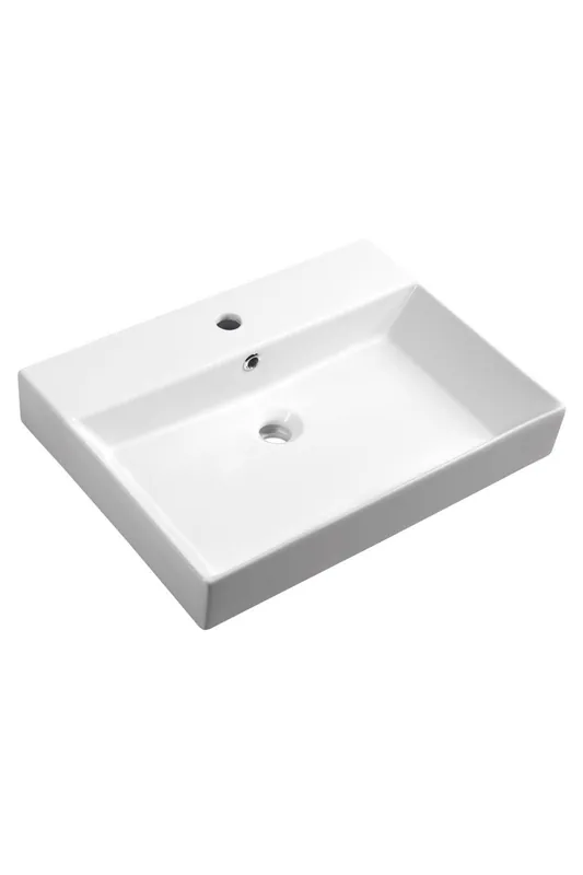 Sezónní Sleva Sapho KARE 60 keramické umyvadlo nábytkové 60x46 cm, bílá, 17060