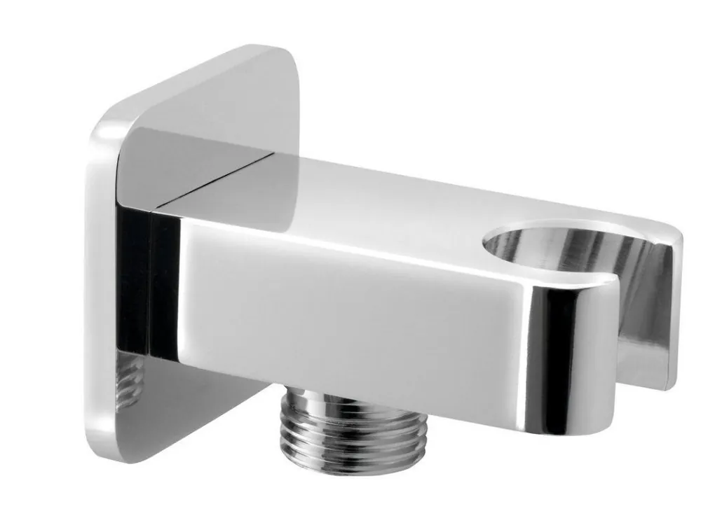 Expresní Doručení Držák sprchy hranatý, pevný, s vyústěním, chrom - koupelny-sanita.cz