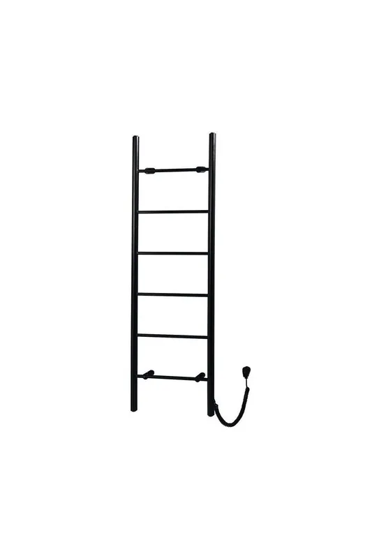 Hit Sezóny Sapho KARBO elektrický sušák ručníků, kulatý, 500x1600 mm, 120 W, černá mat, KB905