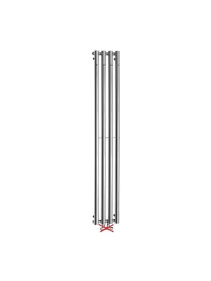 Sapho PILON otopné těleso 270x1800 mm, se čtyřmi háčky pro ručník, chrom, IZ120T Akce
