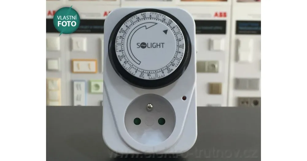 SOLIGHT DT02 časovač týdenní s vypínačem do zásuvky Cenový Hit