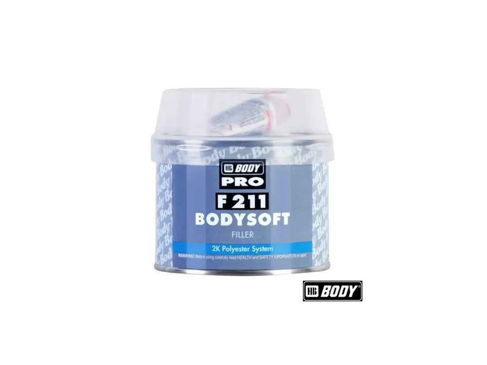 BodySoft® F 211 Filler 2K polyesterový stěrkový plnicí tmel, žlutý Nová Kolekce