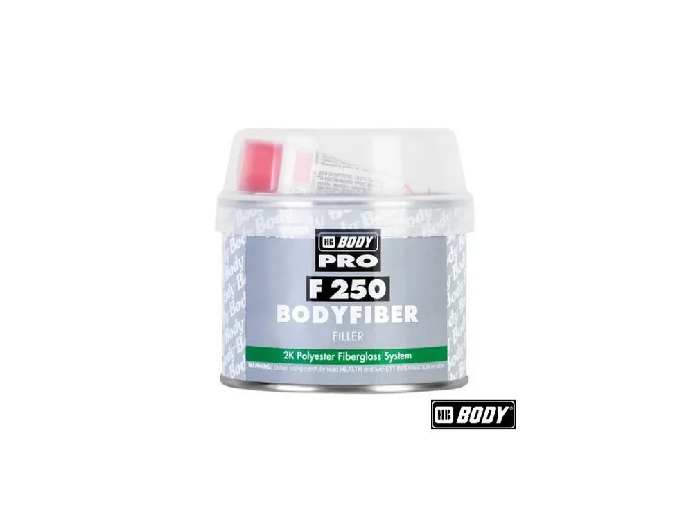 BodyFiber® F 250 Filler 2K polyesterový plnicí tmel se skelným vláknem, zelený Autentický