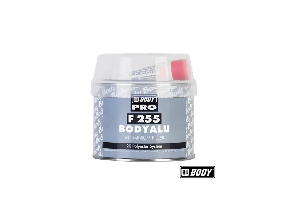 BodyAlu® F 255 2K ALUMINIUM FILLER polyesterový plnící tmel s hliníkem, stříbrný Jen Po Omezenou Doba