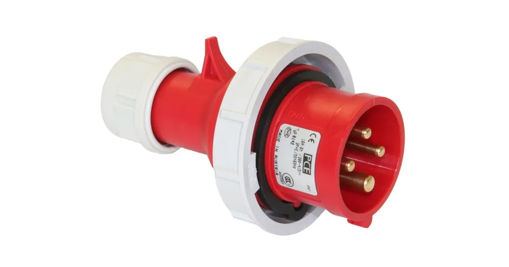 PCE 0242-6 vidlice na kabel 32A 400V 4-pólová IP67 Doprava Zdarma