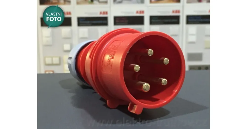 PCE 025-6L vidlice na kabel 32A 5pólová 400V IP44 Nová Kolekce