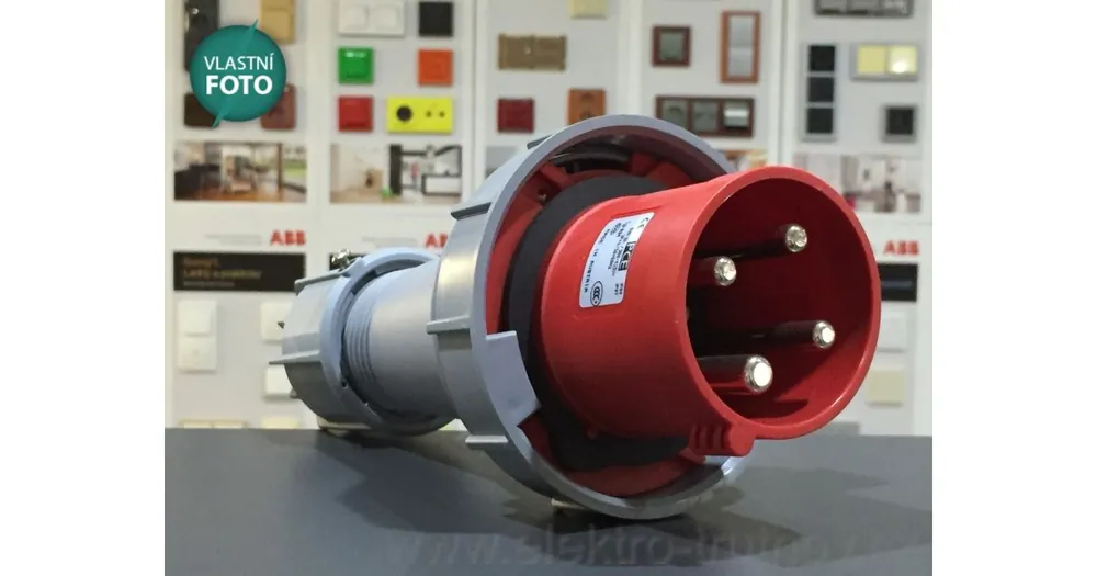 PCE 034-6 vidlice na kabel 63A 400V 4-pólová IP67 Finální Výprodej