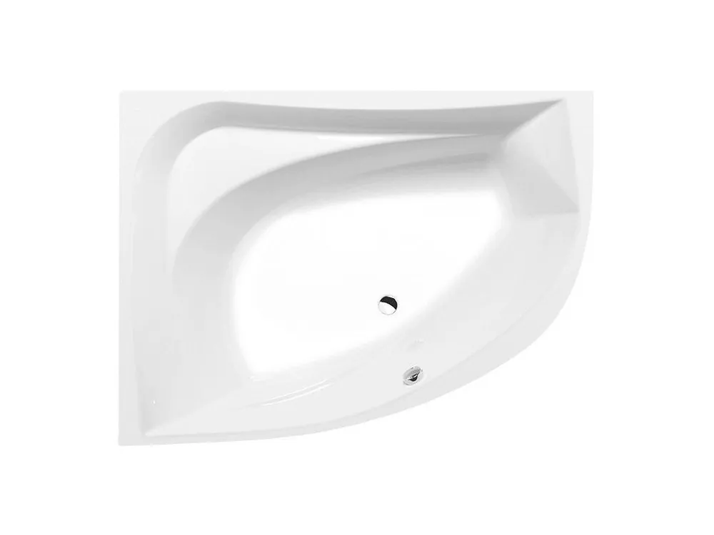 Značkový Polysan TANYA L asymetrická vana 160x120x49cm, bílá 65119