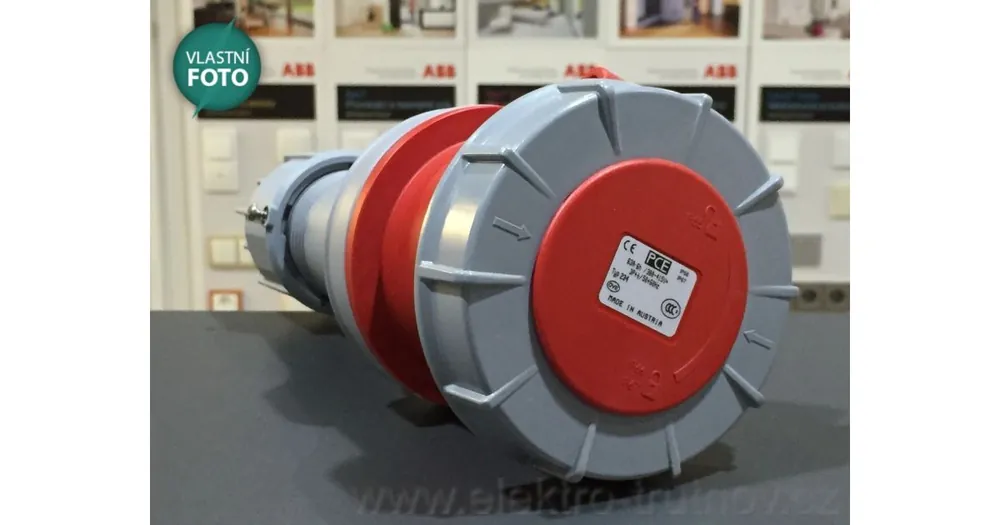 Značkový PCE 234-6 zásuvka na kabel 63A 400V 4Pólová
