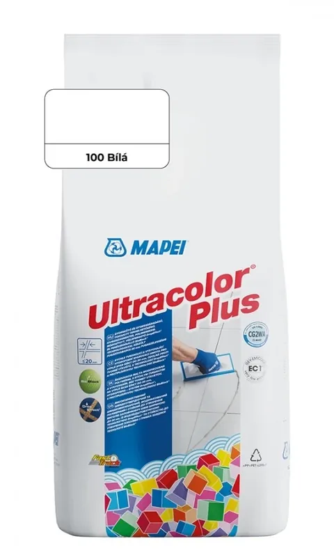 Značkový Hmota spárovací Mapei Ultracolor Plus 100 bílá 5 kg